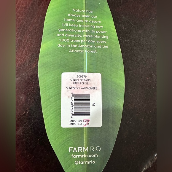 FARM Rio Sunrise Scenario Halter Dress - Picture 11 of 11